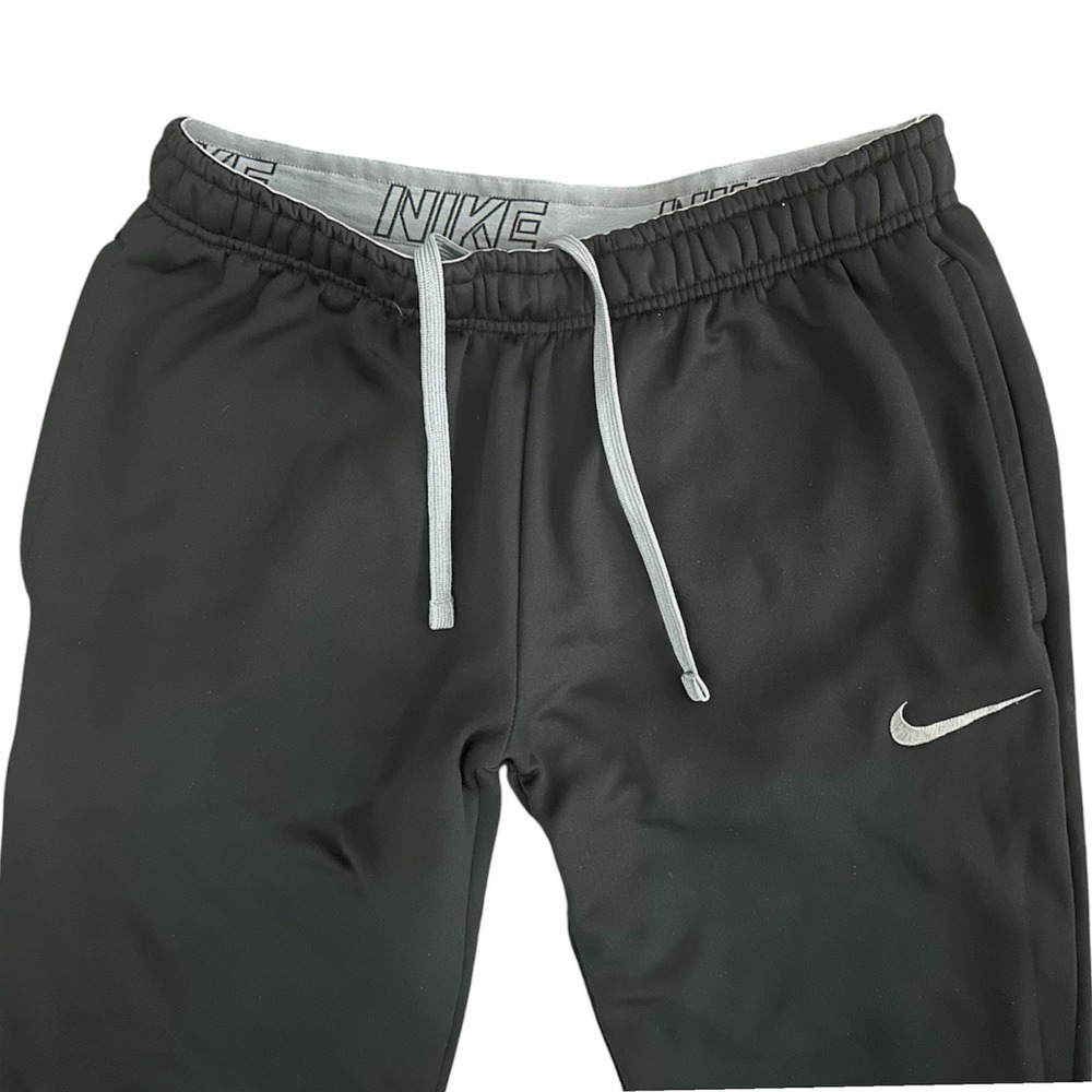 Nike Therma-FIT Fleece Sweatpants Mens Medium Black Training Comfort Pants - Picture 2 of 16